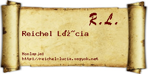 Reichel Lúcia névjegykártya